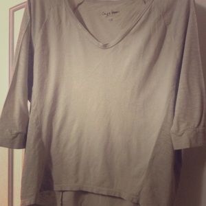 Medium chip and pepper tan shirt